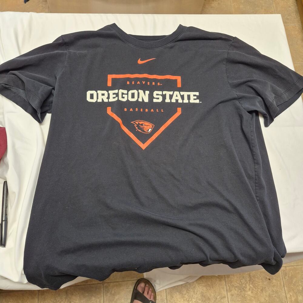 Nike Oregon State Beavers Baseball T-Shirt Men’s XL Black Dri-FIT OSU NCAA